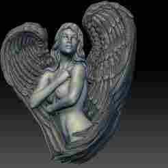 Angel of Grace – Bas Relief Sculpture