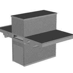 Art Deco Island Platform lift building 1/148 scale