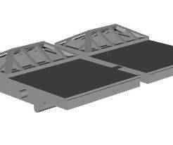 Art Deco Station Platform short 25mm roof skylight sections 1/148 scale
