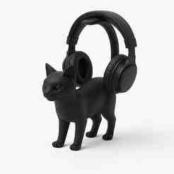 Cat Tail Headphone Stand – Modular Base Edition