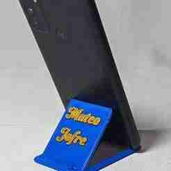 Cell Phone Holder with Space for Personalized NFC Chip