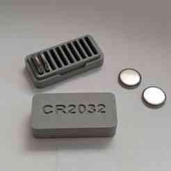 Coin Cell Battery Storage Case - CR2032 - Smart Home - Personal Licence