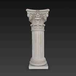 Corinthian Column Capital – 3D Model