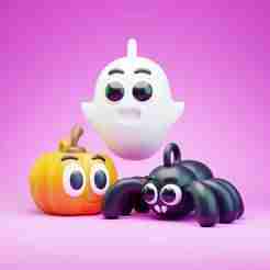 Cute Halloween Keychain Bundle Pack 👻🎃🕷️