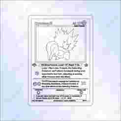 Cyndaquil Pokemon Card Vector SVG PDF DXF Laser Cutter File