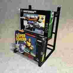 Display stand for Super Nintendo (SNES) / Nintendo64 (N64) games