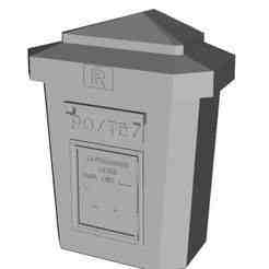 French postbox 1930s style 1/87 scale