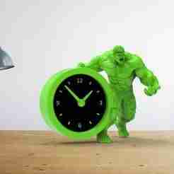 Hulk desk clock