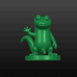 Lizard, funny with dick