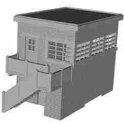 LMS ARP Signal Box Left hand open/concrete stairs 1/76 scale