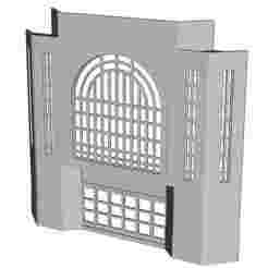 Low Relief Cinema front rendered wall 1/87 scale