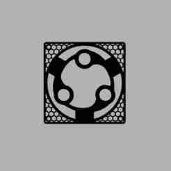 Mangekyō Sharingan Fan Grill 120mm - Honeycomb PC Case Fan Cover