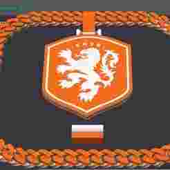 ⚽🇳🇱 Netherlands Football Club Neck Chain