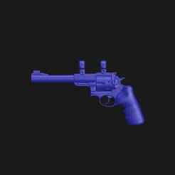 RUGER SUPER REDHAWK 7.5"  7.5 Inch - Real Size 3D Scan High Quality RUGER REVOLVER 44 Magnum