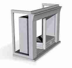 Shop front module type1,with door on left 1/152 scale