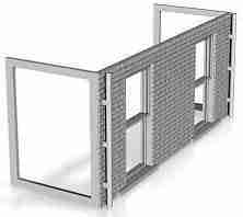 Shop Middle Floor module (short version) (Brick version) 1/152 scale