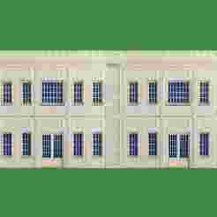 TRAIN STATION BACKGROUND FLAT HO SCALE