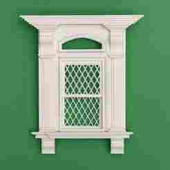 VICTORIAN WINDOW 1:12 DOLLHOUSE SCALE