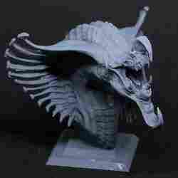 Salmon Dragon Bust - Collaboartion with Allison Theus (supported)