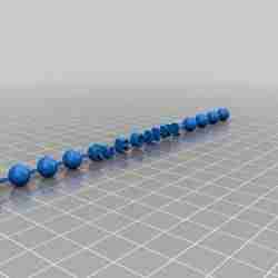 Letters and balls on a Chain Karoline