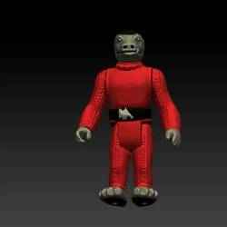 Star Wars .stl Snaggletooth Red .3D action figure .OBJ Kenner style.