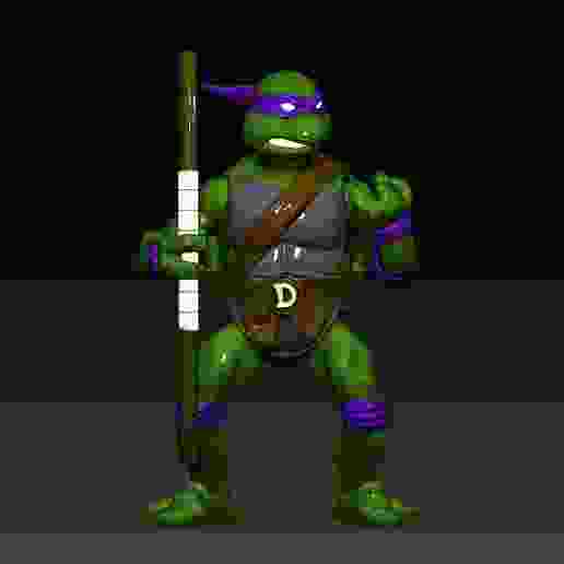 Donatello TMNT 6" 3D PRINTABLE ACTION FIGURE.