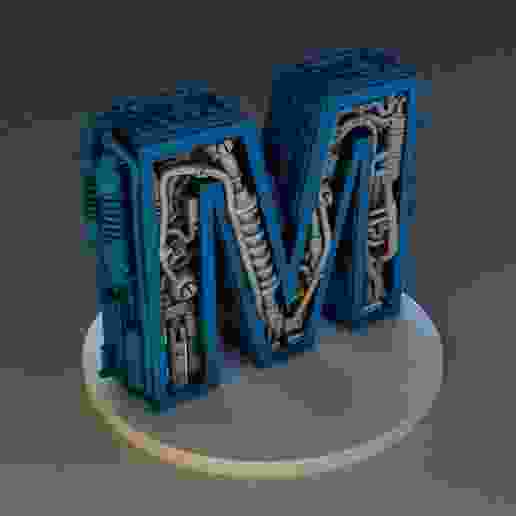 STEAMPUNK LETTER M