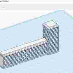 Boundary Wall (Pillar Single puzzle) 1:64 scale