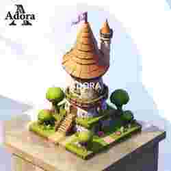Fantasy Tower 3D Model - Charming Stone Watchtower STL