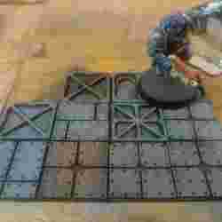 laser cut modular sci-fi or grim dark tiles
