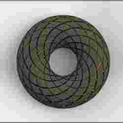 Rodin Coil Torus STL 160mm x 56mm Diameter Coil | Magnetic Field Generator | iToroid Vortex Field Generator | 2x12 TURNS