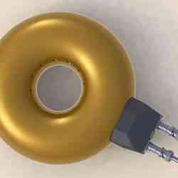 Rodin Coil .STL 185mm. x 65mm. Diameter BASE 2 x BNC Connector  | 3D File STL Coil | iToroid Vortex Wave Field Generator | Pemf Coil 2x12 groves