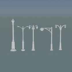 3D Light Post Models for Urban Design Projects