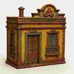 Miniature Colonial Style House with Ornamental Details - Argentine Neoclassical Building