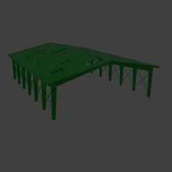 RUST MINING OUTPOST Frame Only 1/10 3D PRINT STL