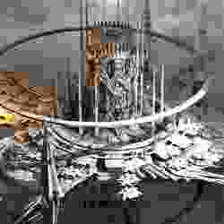 White Sci Fi Palace city Utopia