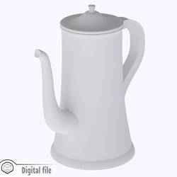 1:12 miniature dollhouse coffee pot 19th century French