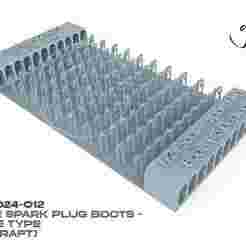 1/24 Scale Spark Plug Boots (45 Degree type) x 100 – STL (Digital download)
