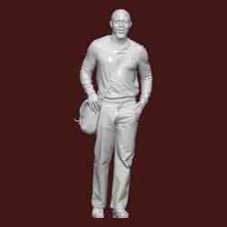 1:43 MAN CARRYING SHOULDER BAG FOR DIORAMA PEOPLE CHARACTER