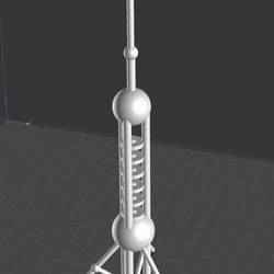3D modeling of the Shanghai Television Tower - STL format