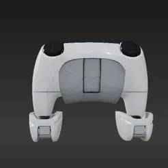 3D Printable PS5 Controller Travel Stand with Smooth Rounded Edges