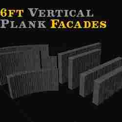 6ft Vertical Plank Walls in HO Scale