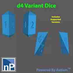 d4 Dice Variants - pack 1