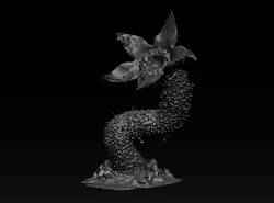 DnD bonespitter 3d piranha alien plant stl