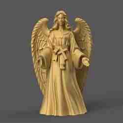 Elegant Angel Figurine STL for Christmas Nativity Scene