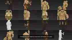 Fantasy Warriors - Mythical Characters 3D Models