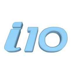 Hyundai i10 3D Printable Emblem - Customized automotive logo - Decorative car badge - Compatible spare part for tuning and restoration