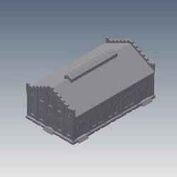 Industrial building from the former coalmine "Anna" in Alsdorf (Germany) - Gebäude der ehemaligen Grube "Anna" in Alsdorf/Rheinland.