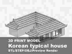 Korean traditional house U shape