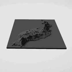 Lanzarote (Canary Islands) - 3D Map